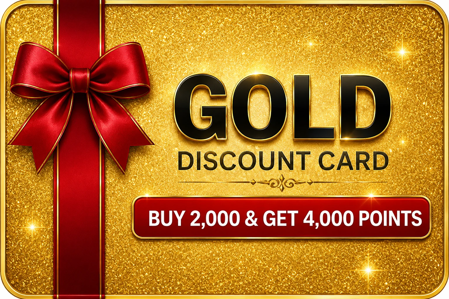 Gold discount card: buy ₹2,000 and get 4,000 points